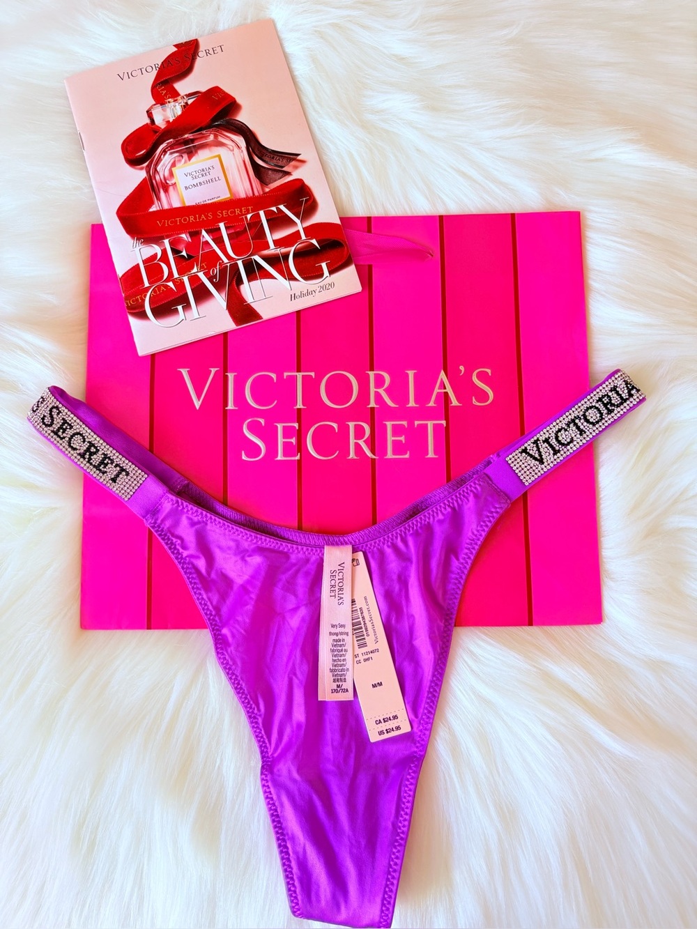 🩷🩷Victoria’s Secret logo shine strap panty (M)🩷🩷